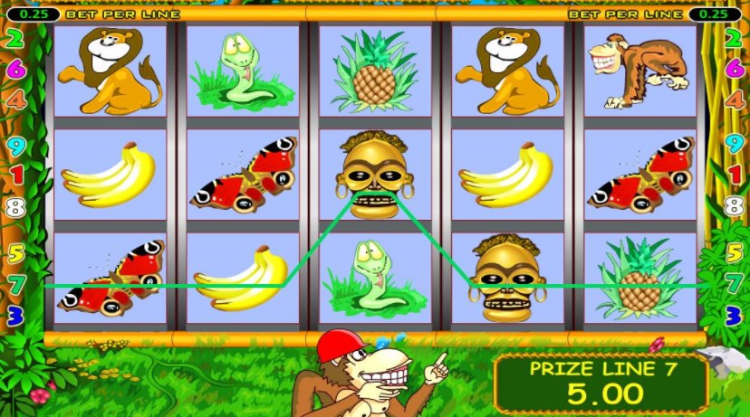 Игровой автомат Crazy Monkey: описание, особенности бесплатной и платной игры