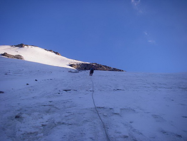 Путь подъёма по леднику
